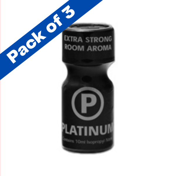 Pack of 3 Platinum Poppers