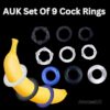 Set Of 9 Cock Rings