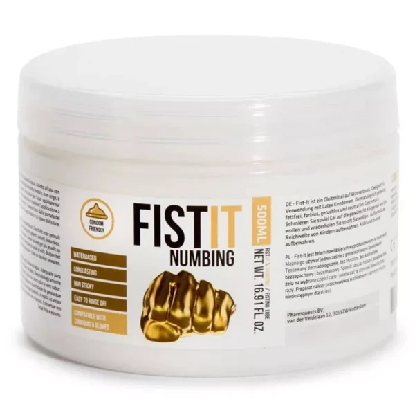 Fist It Numbing Water Based 500ml Lubricant